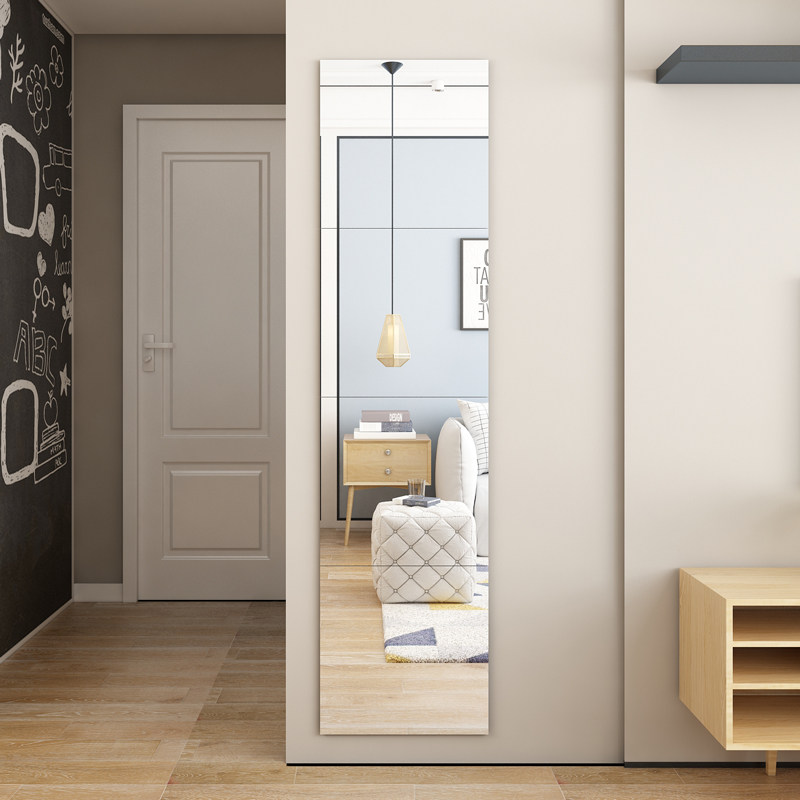 Full body full body mirror hanging wall Dable Dorm Students Low Price Glued wall Self-adhesive Soft Wall can stick full body mirror