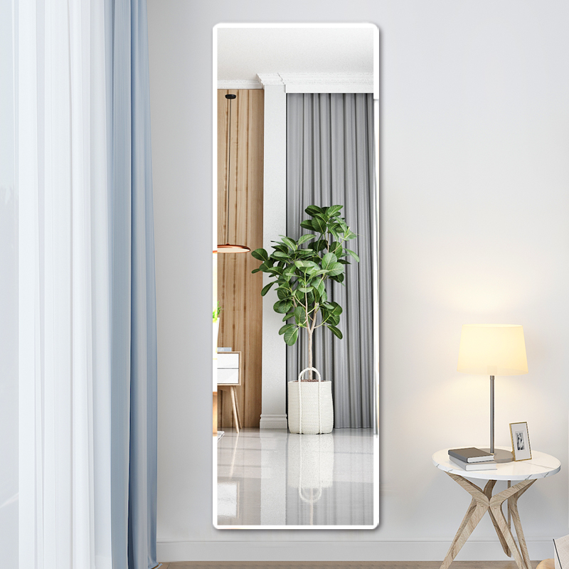 Mirror Full Body Full-body Mirror Sticker Wall hanging wall Self-adhesive web Red three-dimensional wall-mounted adhesive wall Superimposed Full Body Mirror