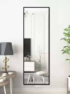 Mirror wall stickers, self-adhesive full-length mirrors, wall stickers, wall-mounted, punch-free full-length mirrors, household Nordic fitting floor-to-ceiling mirrors
