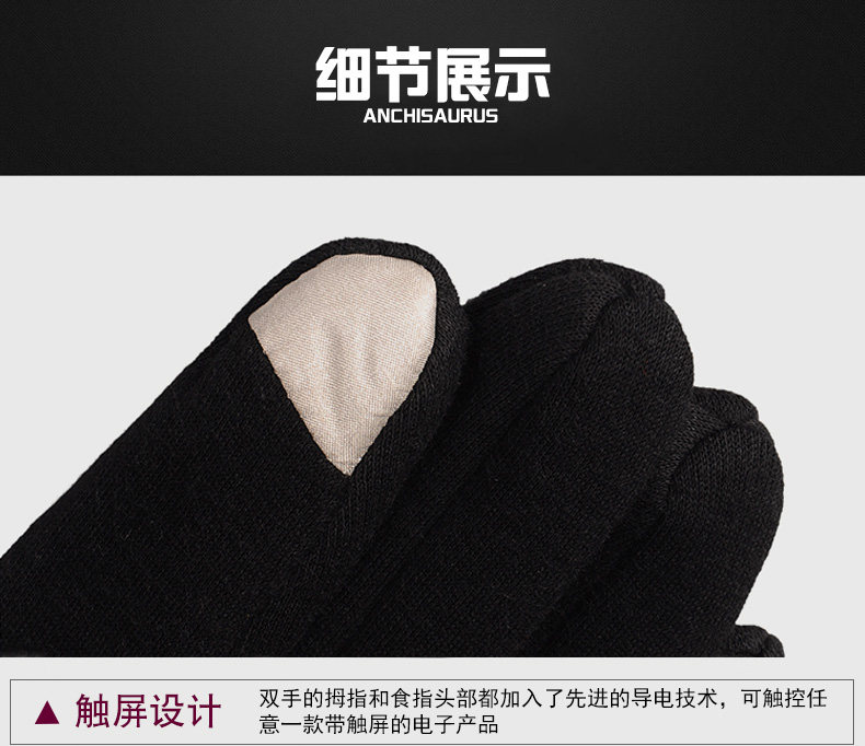 Gants pour femme ANCHISAURUS en Cachemire - Ref 3153952 Image 21