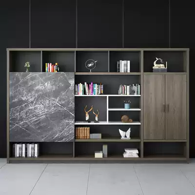 Board file cabinet combination Simple modern wooden data office cabinet file cabinet with wardrobe