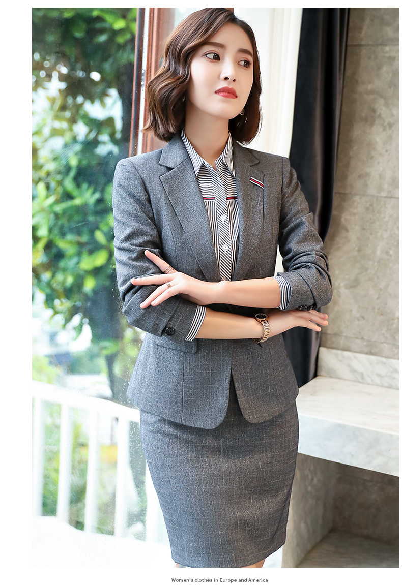 Bộ đồ vest nhỏ phù hợp với nữ chuyên nghiệp 2018 mùa thu mới phỏng vấn công việc trang phục Bộ đồ nhỏ phù hợp với áo liền quần phiên bản Hàn Quốc giản dị thoi trang nu