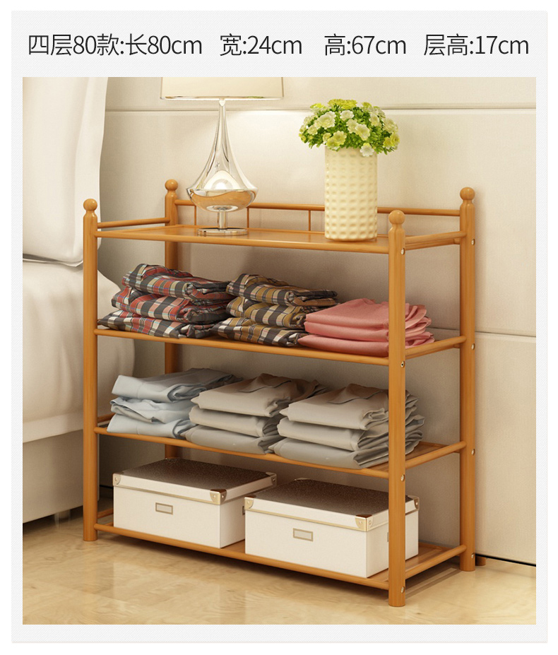 Giá để giày đặc biệt nhiều lớp lắp ráp đơn giản hộ gia đình tủ giày kinh tế chống bụi nhà gỗ chắc chắn kệ gỗ đa chức năng - Kệ mẫu kệ treo tường