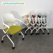  Folding training chair backrest Company staff computer office conference chair Training class classroom Student dormitory chair