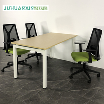  Custom staff office long training table Office conference long table workbench rectangular table and chair simple and modern