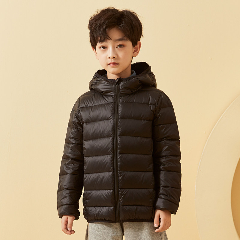 Antarctic Lightweight Children's Down Jacket Boys and Girls Middle-aged Children's Autumn and Winter Warm Short Infant Jacket Children's Clothing