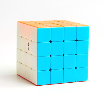 Qiyi 4X4 Magic Cube Solid Color Frosted Surface 4X4 Magnetic Cube Smooth and Stable Speed Cube for Competition Magic Cube