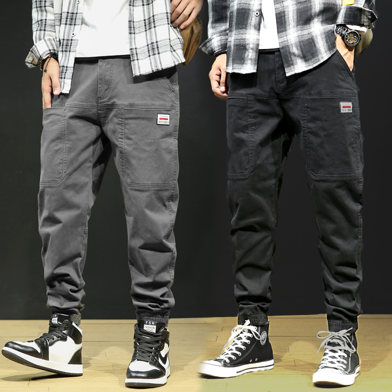 Trouser men's casual pants in autumn new loose large size pants fall and winter small foot tide with Harlen beam pants
