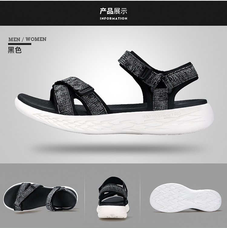 Dép nữ ngoài trời American summer mùa hè bằng phẳng thoáng khí nhanh khô nhanh Velcro đế mềm thể thao đôi giày đi biển - Khởi động ngoài trời giày bảo hộ cao cổ