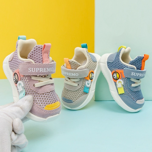 Дышащая летняя детская спортивная обувь для раннего возраста для девочек, 0-1 лет