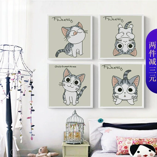 Новая 5D Diamond Painting покрыта бриллиантовой вышивкой симпатичной карикатурной рамки.