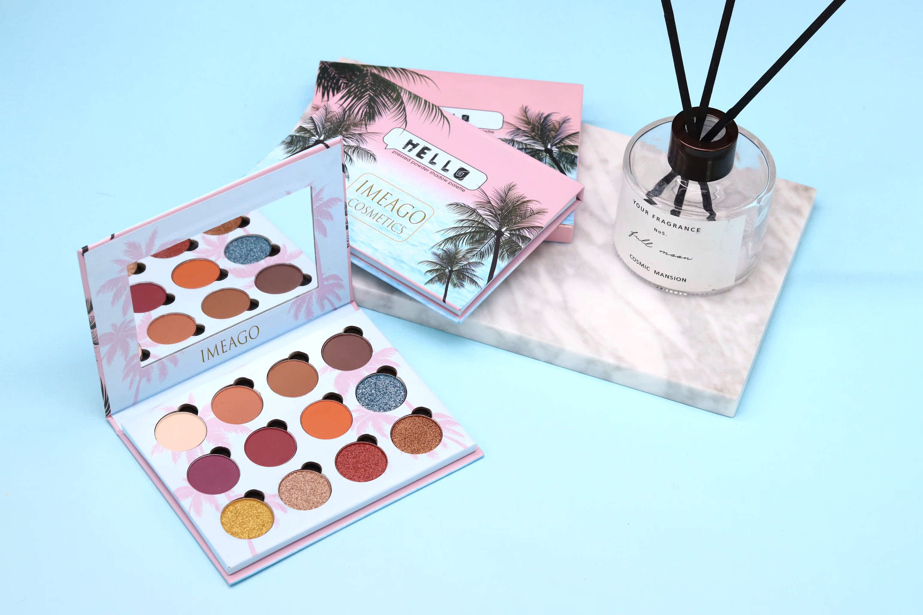 PINKA SHOP phấn mắt cổ tích 12 màu phấn mắt in parity mờ pearlescent bột tinh tế cho người mới bắt đầu - Bóng mắt bảng mắt juvia's nubian