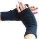 Cashmere half-finger gloves for women winter short warm knitted wrist gloves for men with wool thread leaking fingers students typing