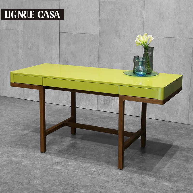 Desk modern creative solid wood paint computer desk writing desk lema victor high-end furniture customization