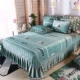 giường pha lê nhung bông bao gồm mảnh duy nhất của dày thư mục lint lanh mặt ren ba mảnh giường vua 1.8m - Trải giường ga trải giường mát