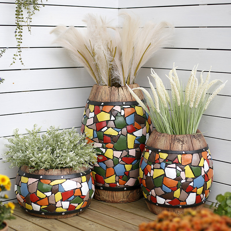 Creative Extra-Large Flower Pots for Villa Courtyard, Garden, Balcony Decoration, Ceramic Clearance, Deep Succulent Pots, New Creative Extra-Large Flower Pots for Villa Courtyard, Garden, Balcony Decoration, Ceramic Clearance, Deep Succulent Pots, New