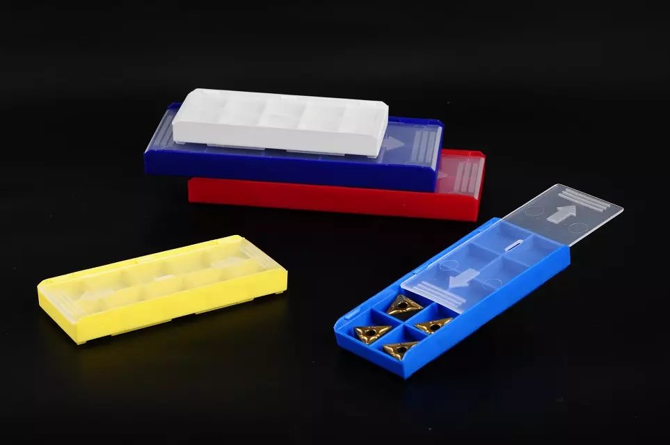 Bilateral push open CNC blade packaging box Carbide universal blade packaging box Tool plastic box