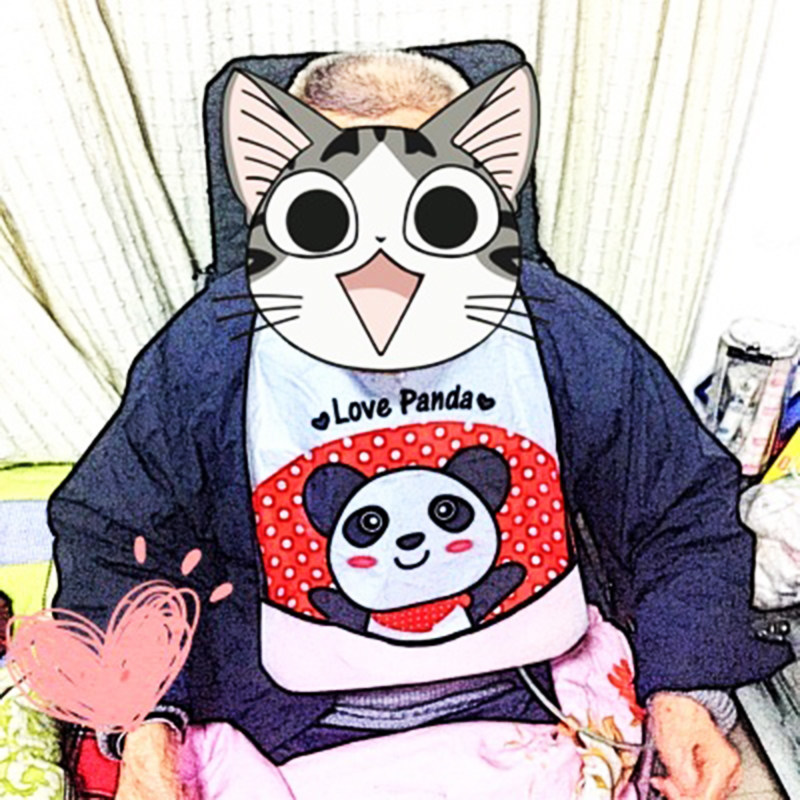 Adult cute waterproof fashion bib bib thin section adult large pocket anti-oil eating saliva pocket for the elderly