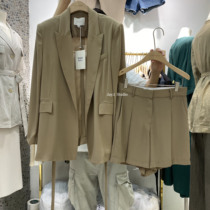 Korean irene summer thin temperament full of retro ins-style lapels lace-ups blazer women