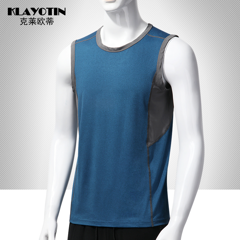 Sports vest men summer loose breathable quick dry thin style fitness running sleeveless top fast dry sweat absorbing basketball suit