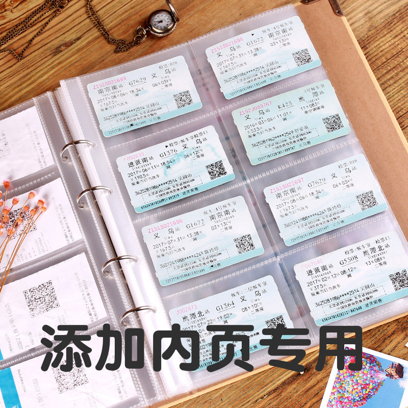 Movie Tickets Ticket Collection Book Train Airplane Travel Attractions Tickets Memorial Collection Polaroid Add Inside Page
