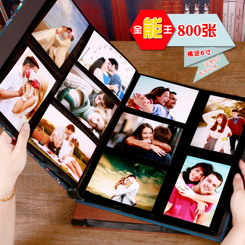 Album Album Insert type scallop 6 inch 800 large capacity family couple baby growth memorial album