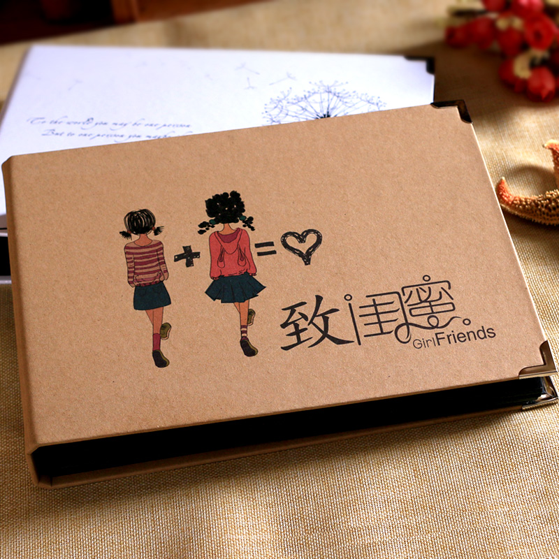 Dream meet 10 inch inner ring album Creative to best friend birthday gift record book Adhesive handmade album