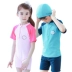 Bộ đồ bơi chia tay áo tắm cho bé gái của Kk Tree trong bộ đồ bơi liền mảnh của bé trai và bé gái mùa hè
