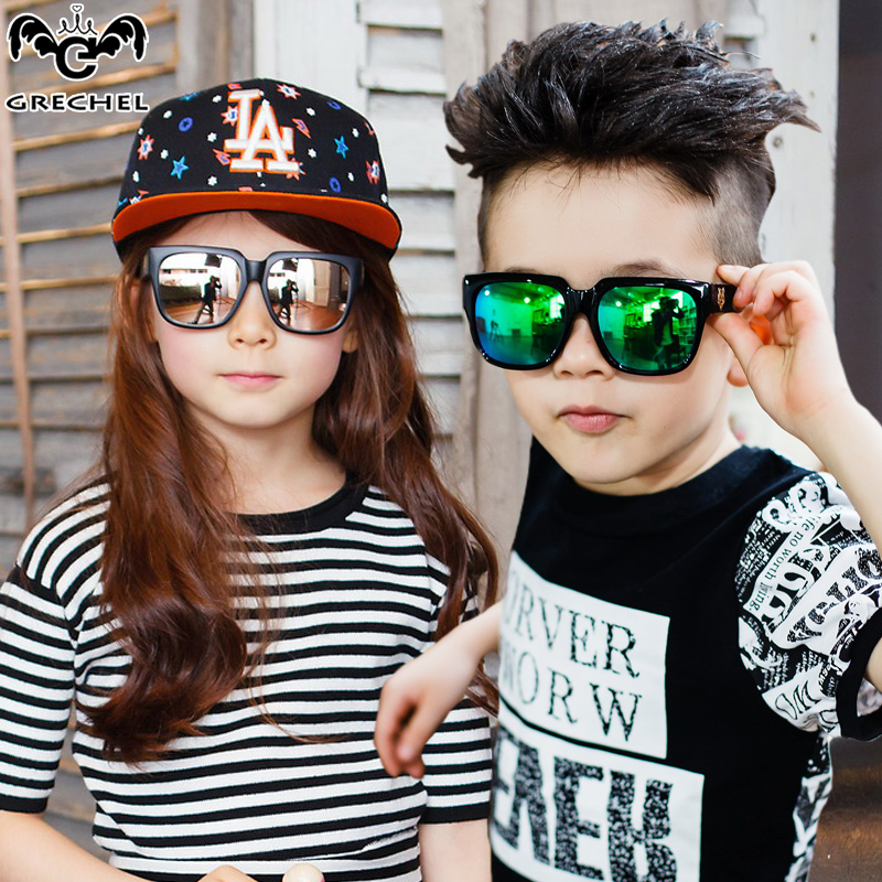 Children's sunglasses Boys and girls sunglasses Personality parent-child children fashion baby anti-UV eye glasses tide