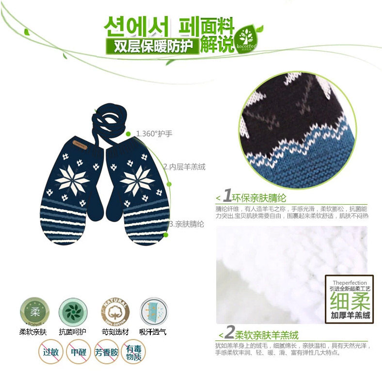 Gants pour enfants KOCOTREE en de laine - Ref 2149311 Image 13