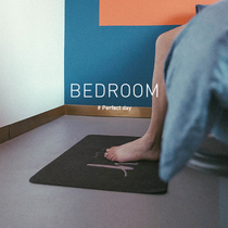 North European wind minimalist embroidery process entry door pad black and white English letter home Dirty and easy to handle and durable