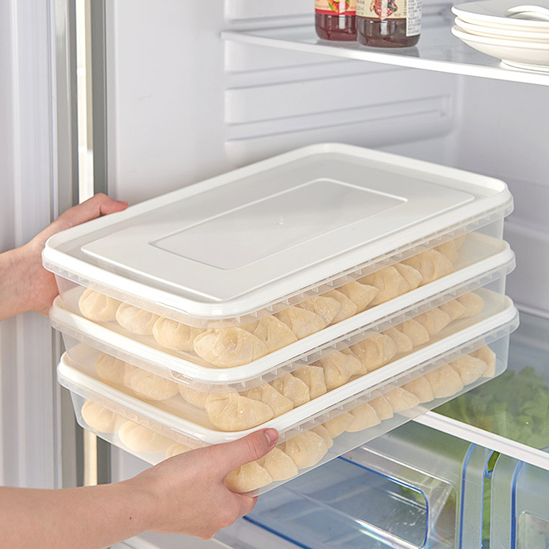 Water Dumplings Box Frozen Box Food Grade Preservation Box Fridge Special Frozen Dumplings Multilayer Water Dumplings Frozen Box