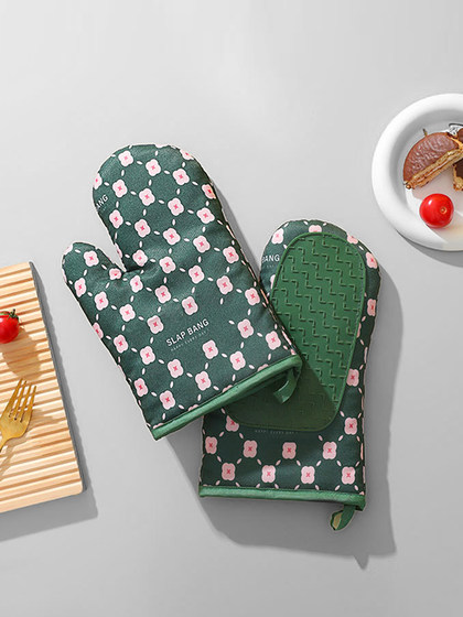 烤箱手套防烫加厚烘焙手套微波炉专用耐高温防烫防滑厨房隔热手套