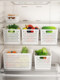 Snacks and groceries storage box Household plastic storage basket Kitchen cabinet storage box Door wardrobe Clothes tidy basket