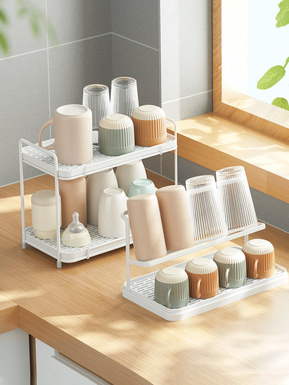 水杯架子置物架放杯子奶瓶沥水杯架放杯子神器茶杯杯子收纳置物架