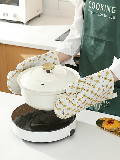 烤箱手套防烫加厚烘焙手套微波炉专用耐高温防烫防滑厨房隔热手套