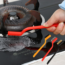 Kitchen gas stove cleaning brush Stove hood cleaning brush decontamination brush Iron brush Copper brush Fiber brush 3 sets