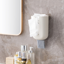Toilet suction paper box free of punch washing face towels containing box wall-mounted shelve dispenser box toilet paper towel hanging box