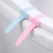 Silicone toilet holder anti-dirty cover opener lift toilet cover accessories toilet seat ring sanitary handle flap handle