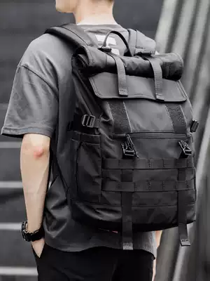 New back bag men's large capacity bag high school college students multi-function light outdoor travel bag men's bag