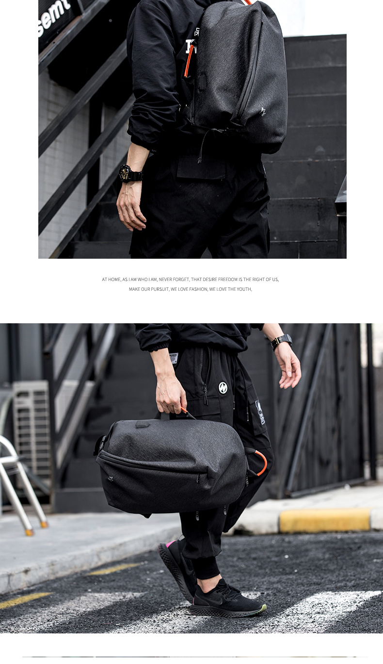 Ins triều nhãn hiệu túi ngực nam hip hop nhỏ ba lô học sinh trung học cơ sở túi nam vai Messenger túi nam - Túi của con người túi xách đeo chéo