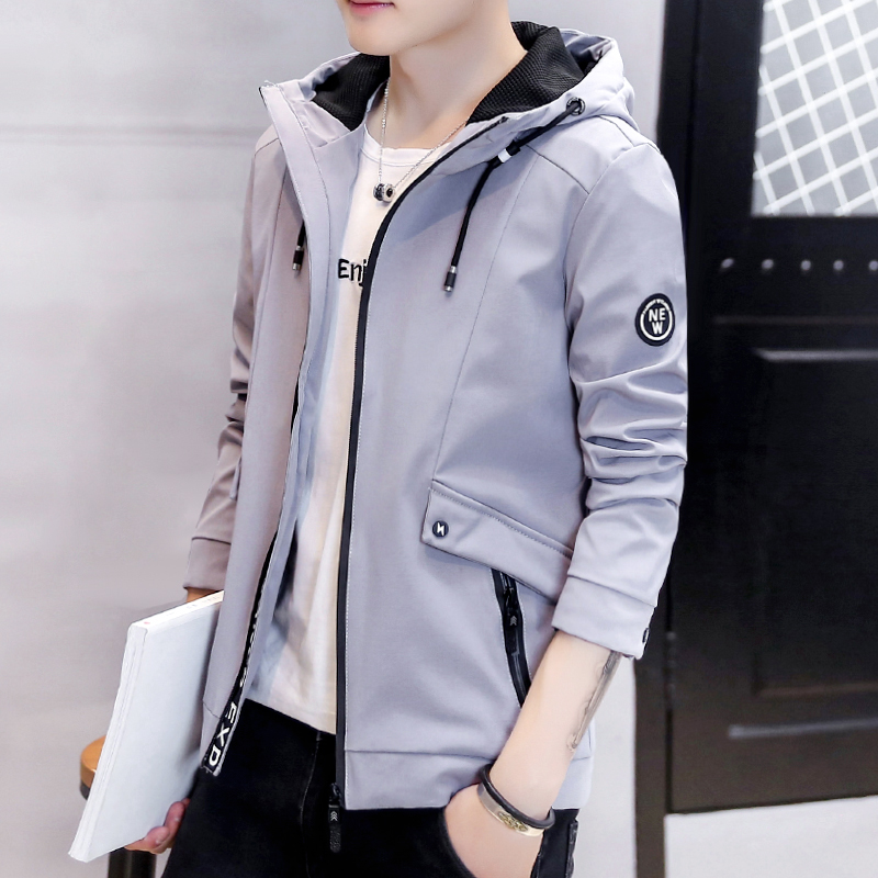 Men's jacket Spring and autumn 2022 New Korean version Trend 100 Lapped Autumn Clothing Jacket Men's Clothing Casual Work Jacket Autumn Winter