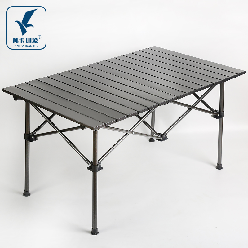 Outdoor tables and chairs folding portable car stalls Ping An exhibition table portable table foldable field table