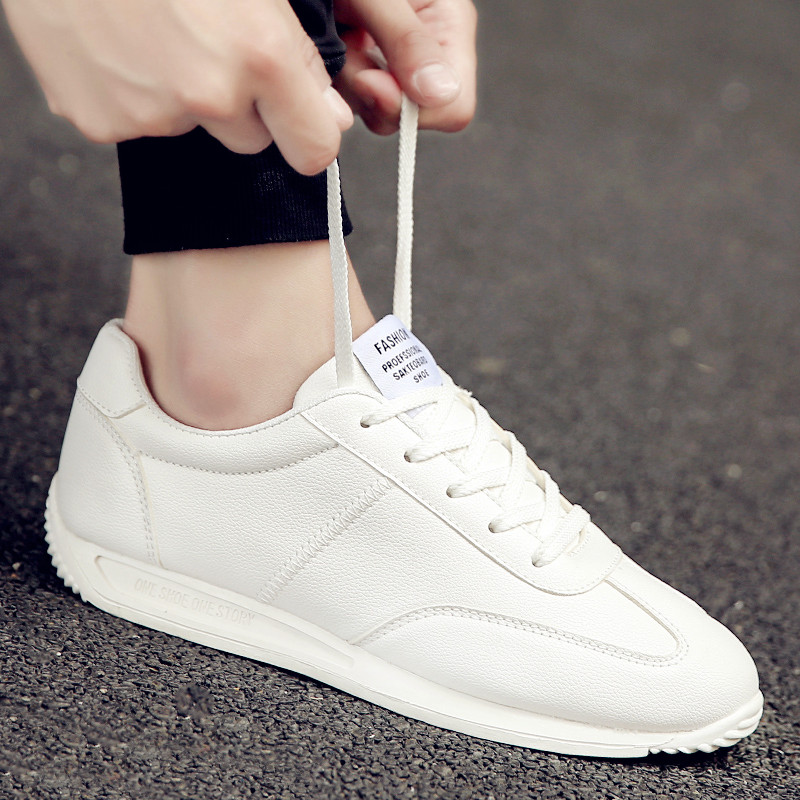 Male Shoes Summer Tide Shoes Small White Shoes Korean Version Tide Lovers A Couple 100 Hitch Sports White Shoes Agant Shoes Casual