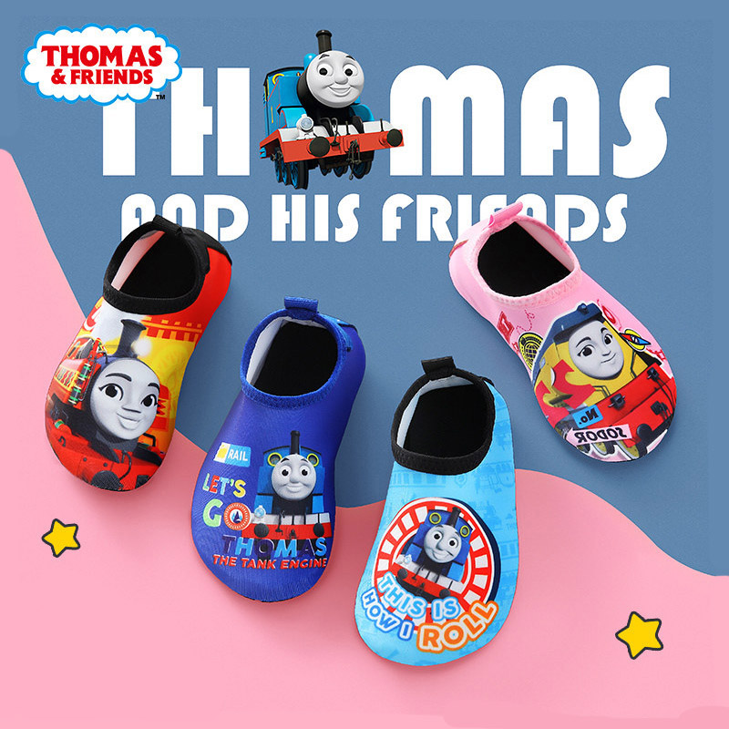 Thomas children's floor socks shoes baby non-slip soft bottom plus velvet winter socks indoor boys toddler socks shoes