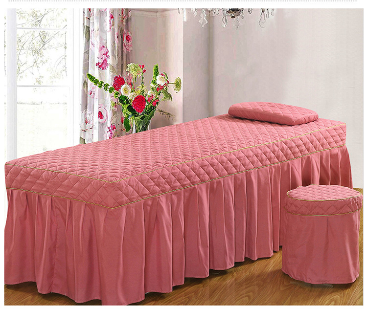 Mới làm đẹp trải giường bốn bộ massage khử trùng cơ thể vật lý trị liệu thẩm mỹ viện giường bộ có thể được tùy chỉnh đặc biệt ga chun bọc giường spa