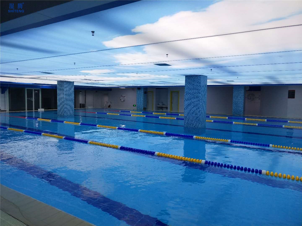 河北石家庄奥林全民游泳健身中心安装湿腾泳池
