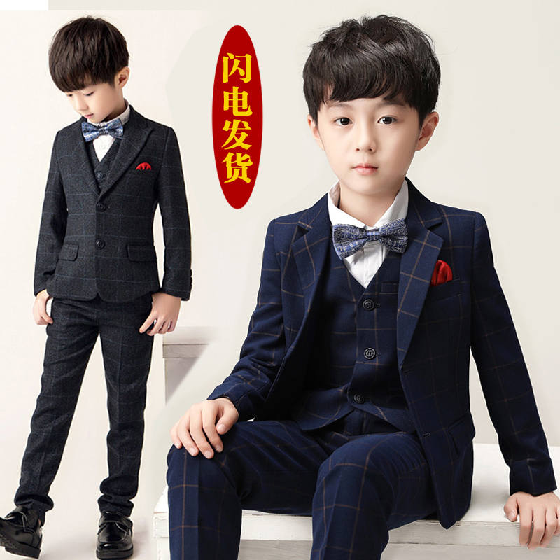 Children's suits suit Spring and autumn boy Leisure West clothes Inn Wind boy host gown gown with a handsome dress