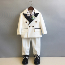 Boys suit suit autumn and winter handsome flower boy wedding Little Western suit Inron boy Princes tuxedo children play out
