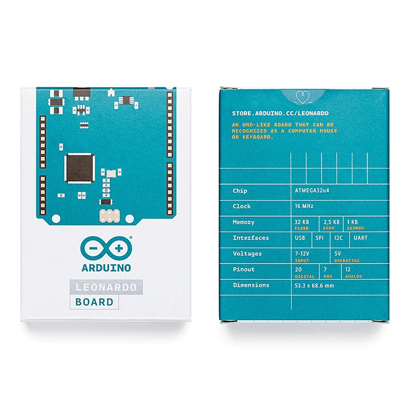 Phát triển Arduino Leonardo A000057 ATmega32u4 avr nguyên bản của Ý nhập khẩu